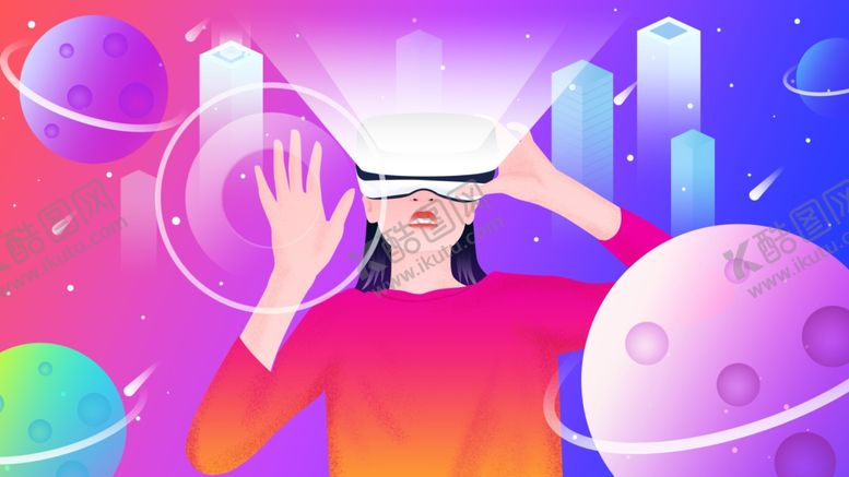 编号：71813510100615487977【酷图网】源文件下载-未来科技插画图案