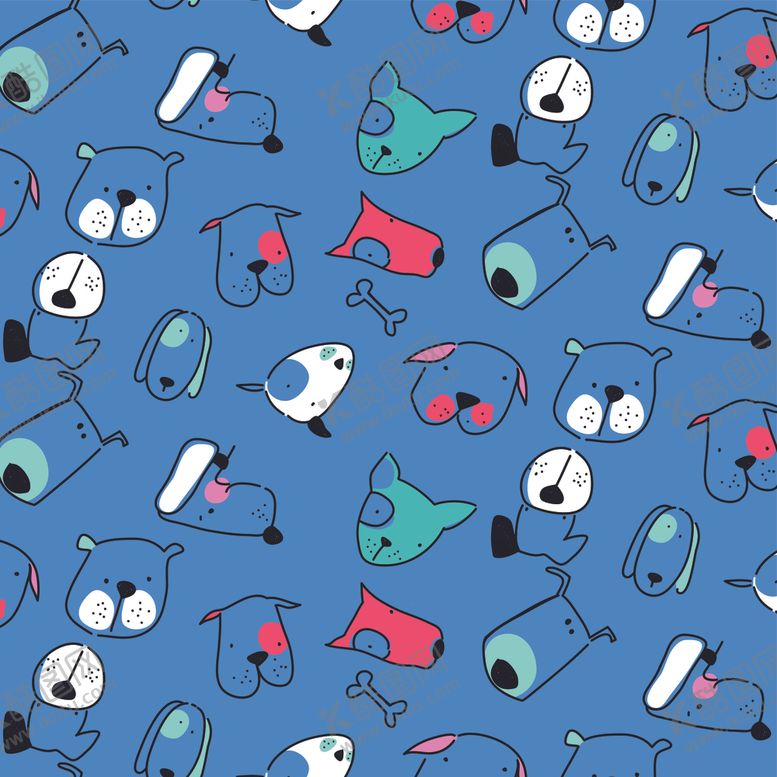 编号：90745910302031163252【酷图网】源文件下载-无缝涂鸦花纹