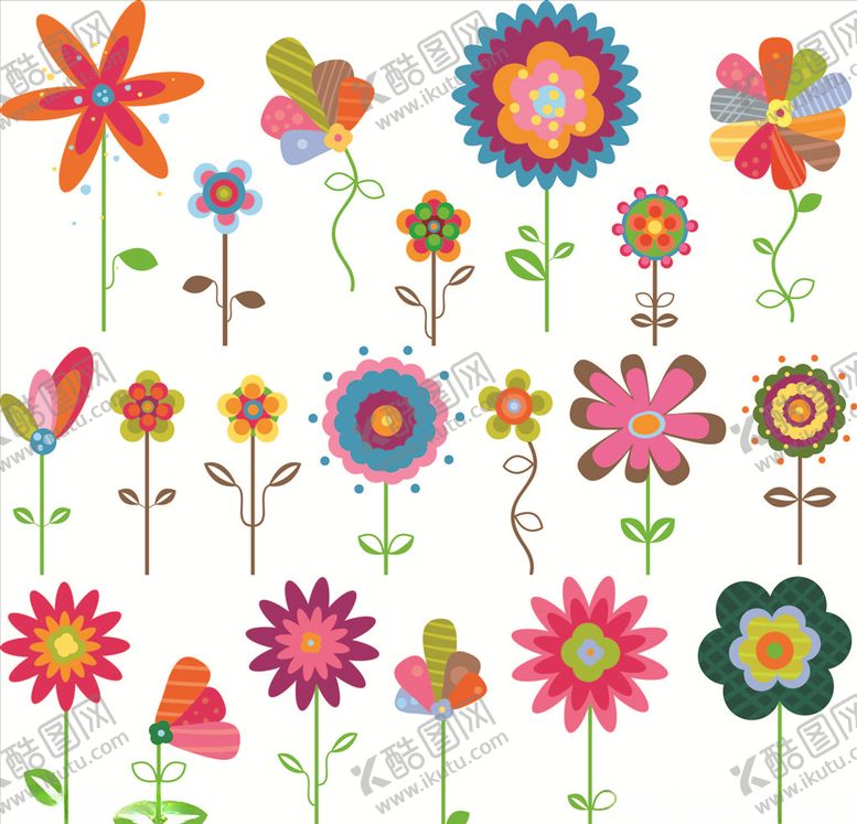 编号：50199909141500599099【酷图网】源文件下载-矢量手绘花朵花卉