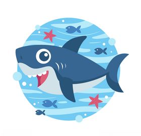 鲨鱼海洋生物Ai矢量图片素材