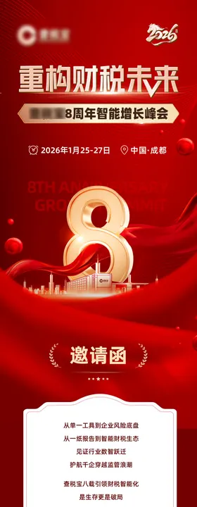 周年邀请函长图