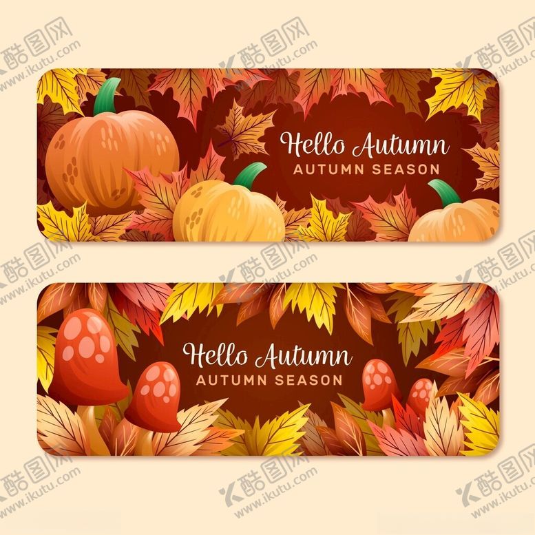 编号：84474610131925018974【酷图网】源文件下载-秋季主题横幅设计