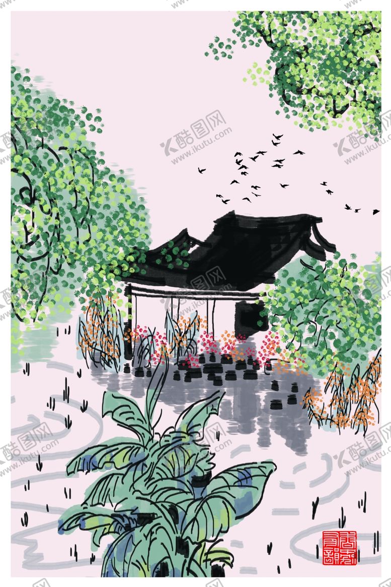 编号：30094209140508481032【酷图网】源文件下载-中式装饰画