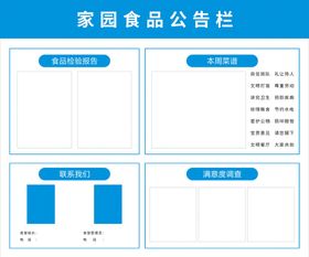 食品公示栏