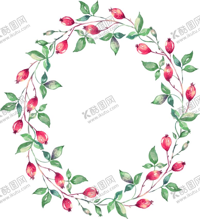 编号：75356409190212023780【酷图网】源文件下载-水彩手绘花卉花朵植物