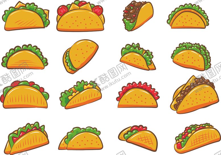 编号：98456606180952502136【酷图网】源文件下载-卡通美食