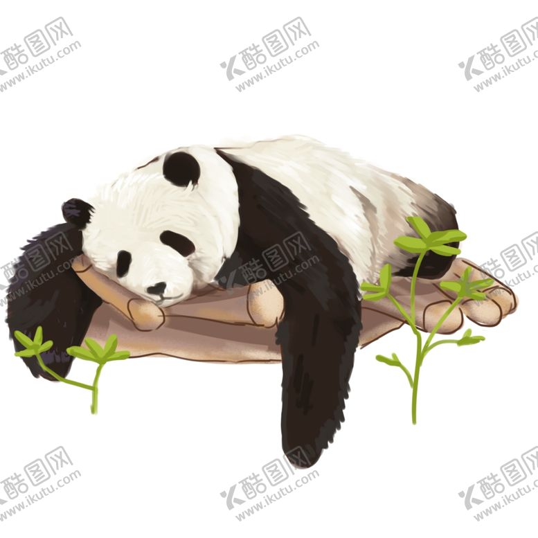 编号：51830907121620278730【酷图网】源文件下载-手绘熊猫