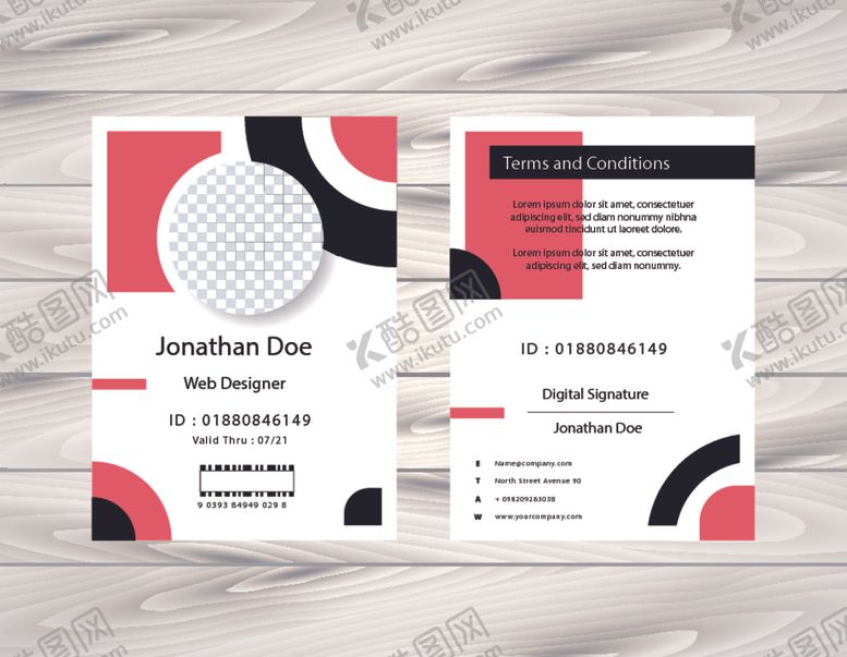 编号：46494609171829015504【酷图网】源文件下载-工作证工作牌工牌吊牌图片