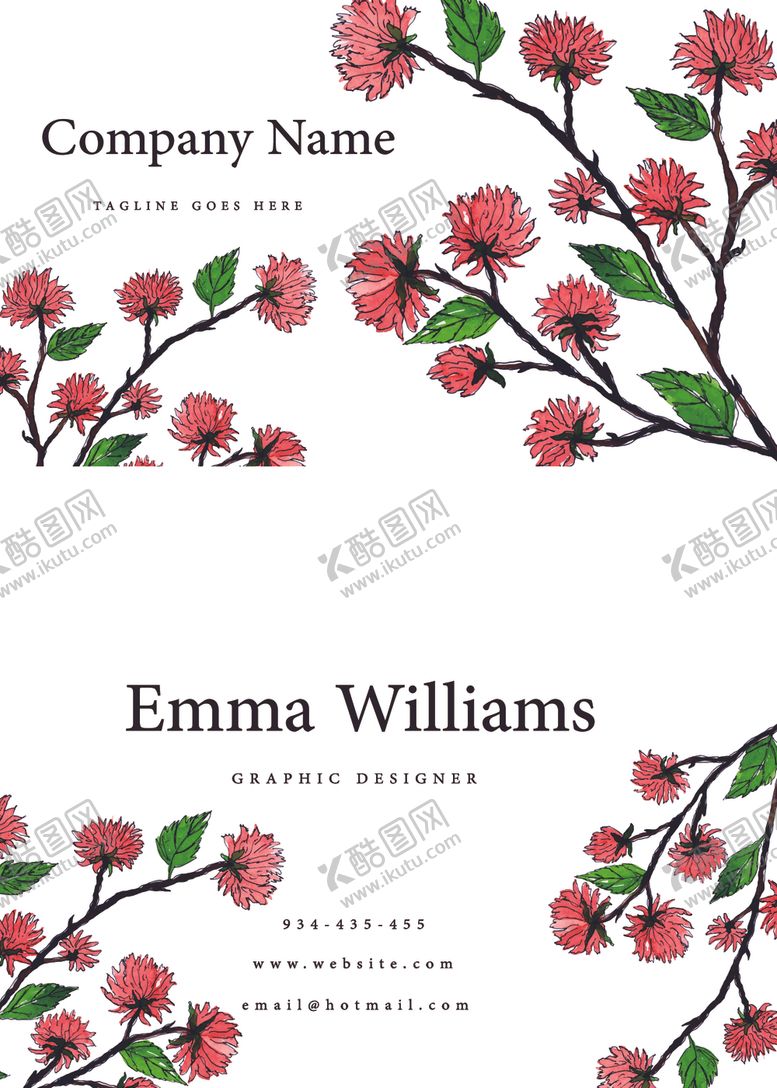 编号：40166510062205575415【酷图网】源文件下载-矢量名片模板