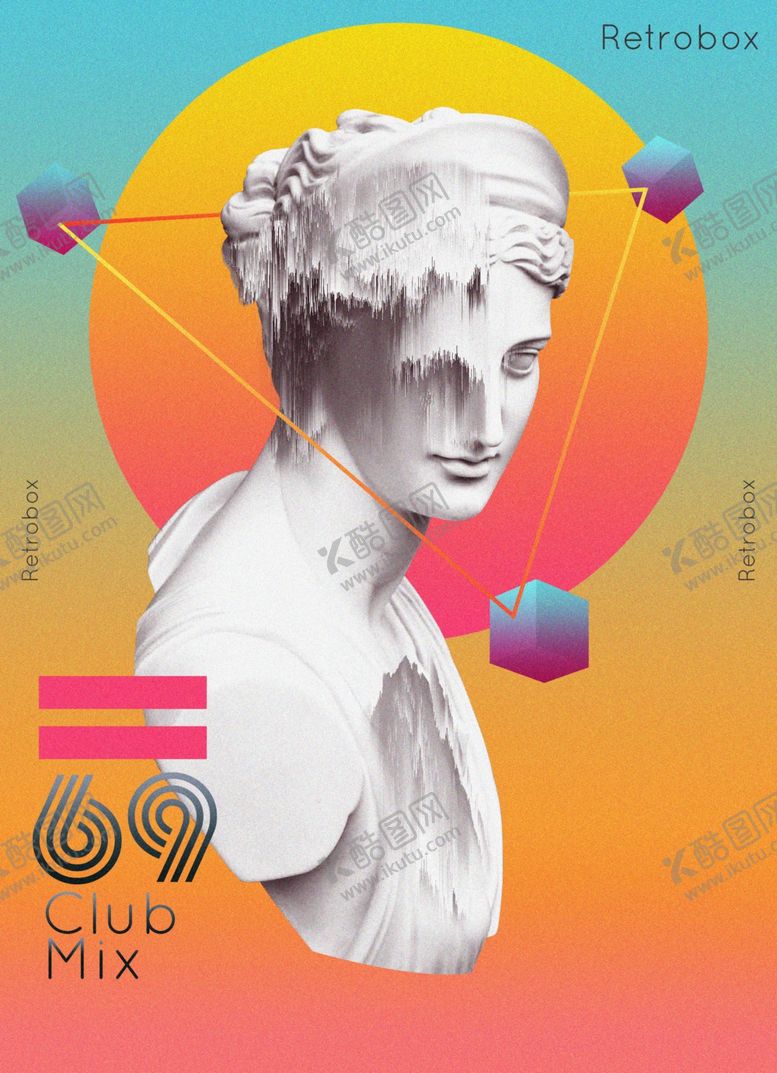 编号：49076809231859354521【酷图网】源文件下载-蒸汽波海报