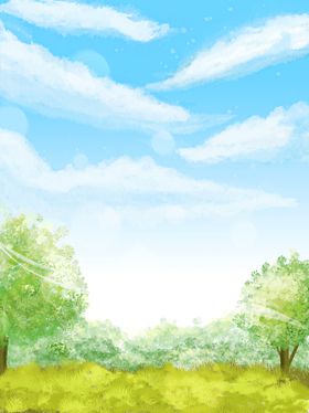 春天花束插画淡雅风格