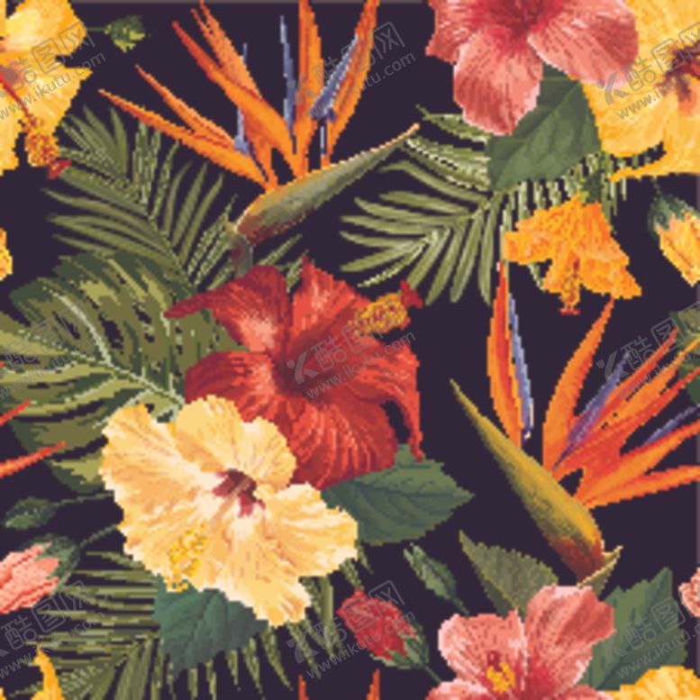 编号：31416909090030515422【酷图网】源文件下载-无缝热带植物