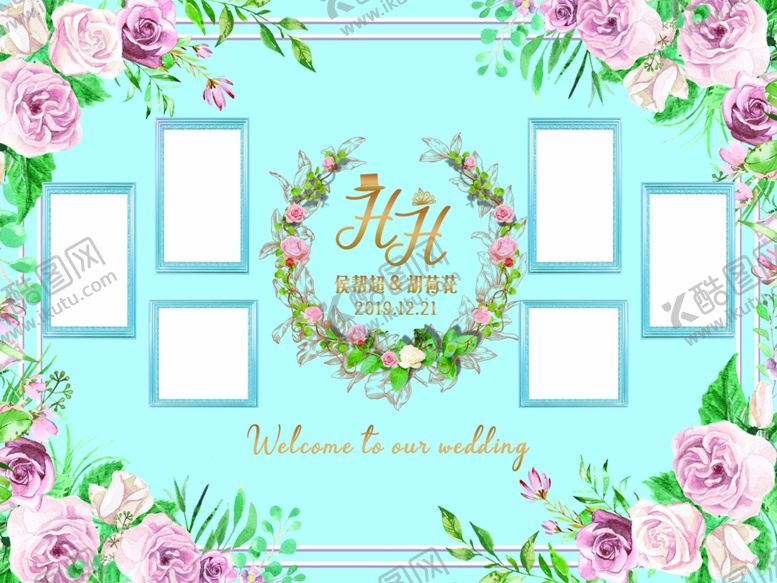 编号：55094409102357519990【酷图网】源文件下载-婚礼照片墙