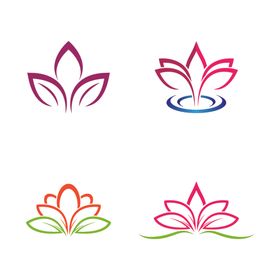 抽象荷花图标
