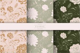 花卉图案背景素材集合