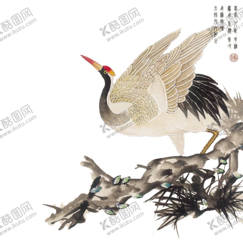 编号：59799510111420098273【酷图网】源文件下载-仙鹤