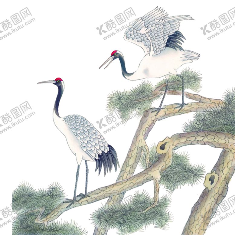 编号：99075909210004086283【酷图网】源文件下载-仙鹤