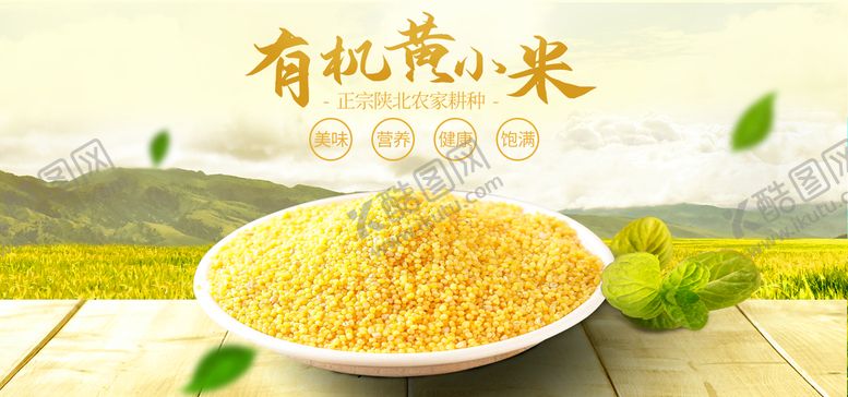 编号：87193210010638035309【酷图网】源文件下载-有机黄小米