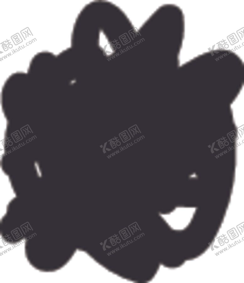 编号：76925306240229156655【酷图网】源文件下载-黑白不规则涂鸦几何图案