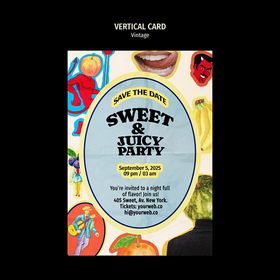 甜蜜多汁派对卡
