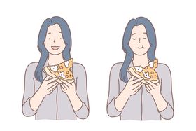 简约人物生活形象插画