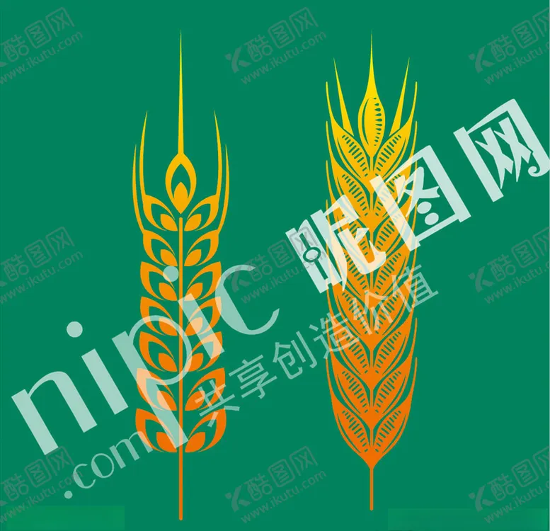 编号：78553406170401182740【酷图网】源文件下载-矢量麦穗