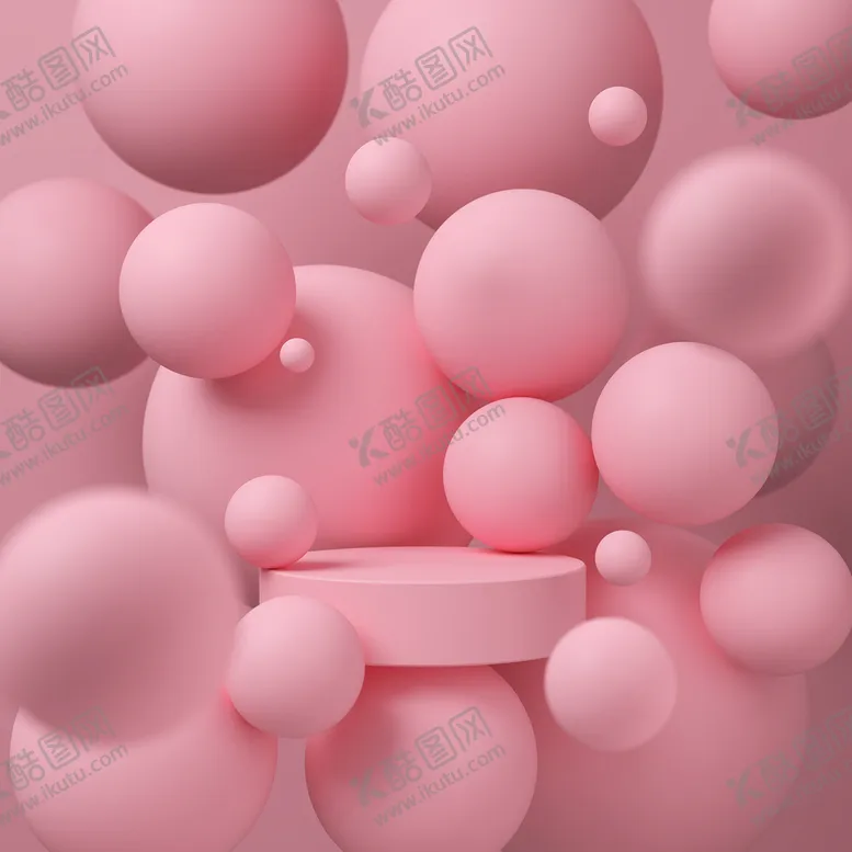 编号：91324509131236560159【酷图网】源文件下载-粉色球体背景