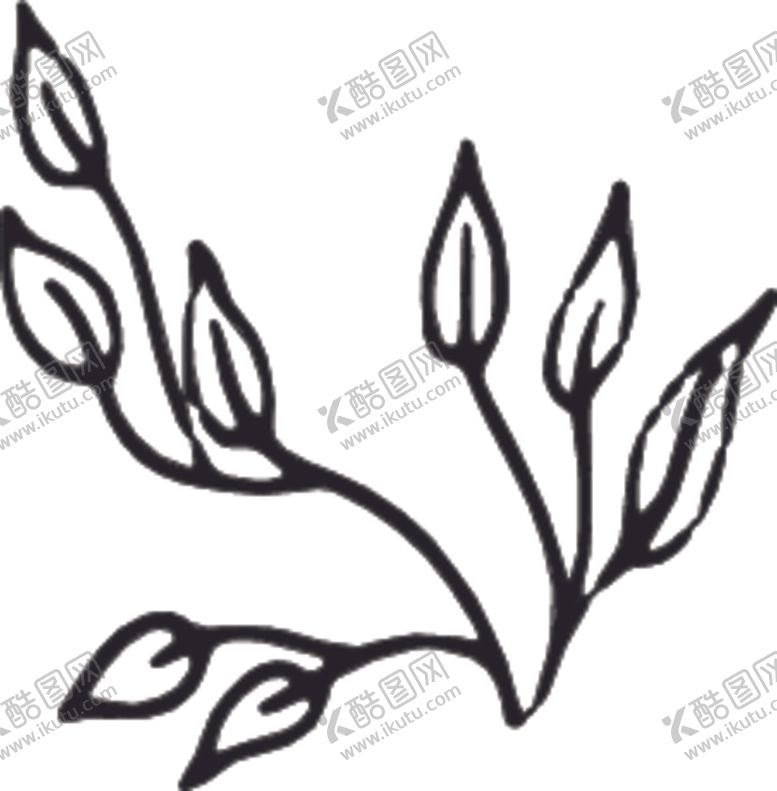 编号：80594506250657251120【酷图网】源文件下载-手绘花卉元素