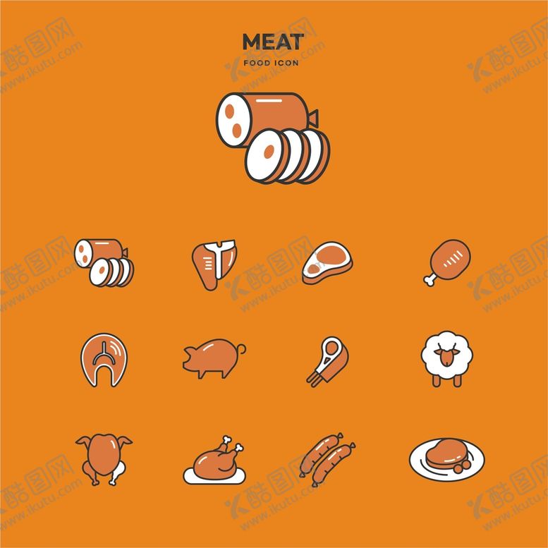 编号：49518010052155225430【酷图网】源文件下载-美食餐饮icon图标   