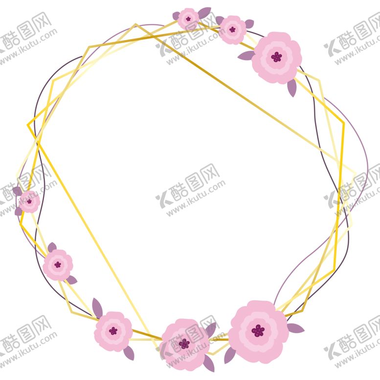 编号：31038801250415305198【酷图网】源文件下载-植物花朵边框免抠图