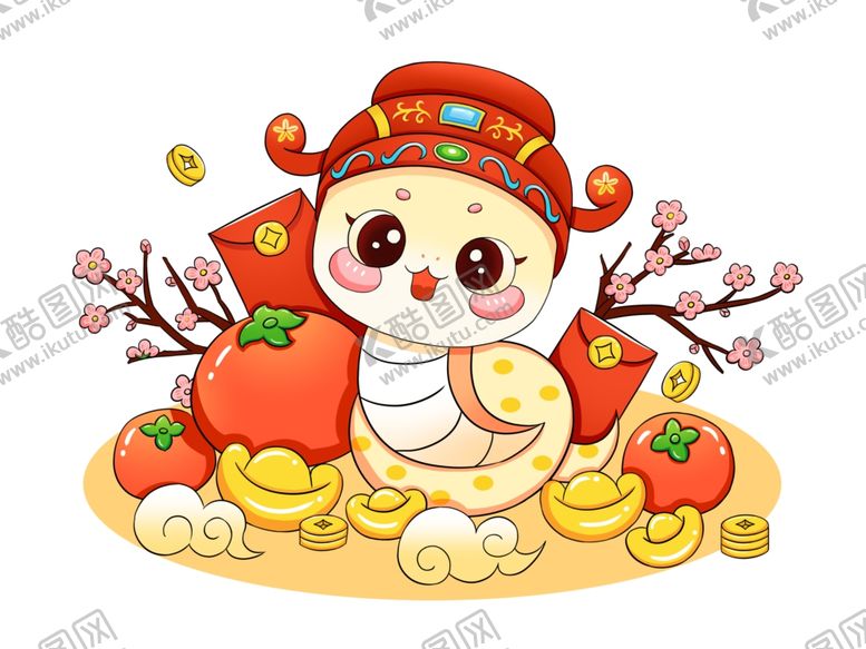 编号：23247902041553154843【酷图网】源文件下载-卡通蛇年