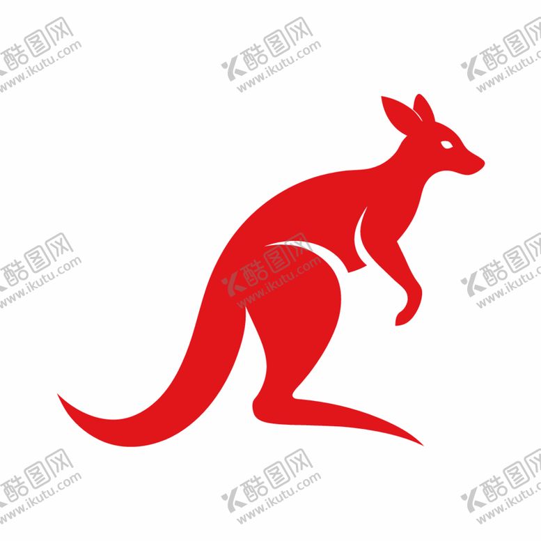 编号：94605401170215592962【酷图网】源文件下载-袋鼠简约logo设计