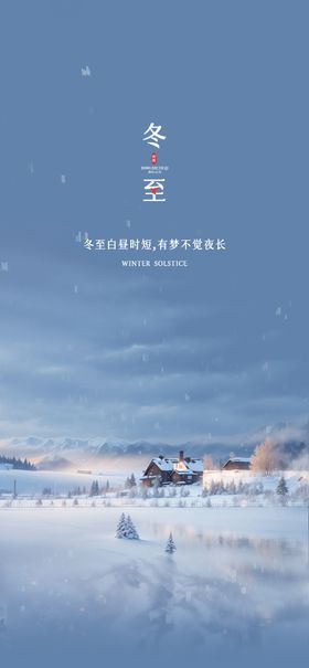 冬至海报地产价值大雪小雪