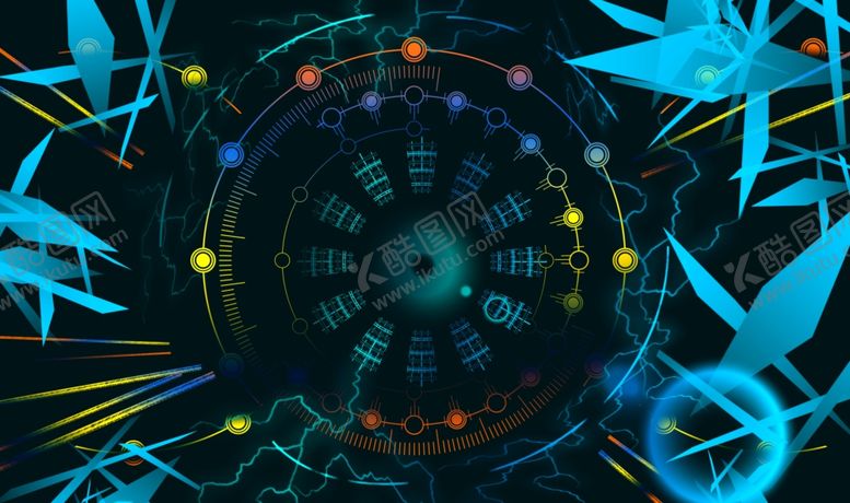 编号：88955110020658058679【酷图网】源文件下载-游戏螺纹阵型插画卡通背景素材