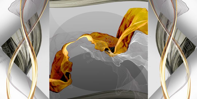 编号：23037110031619268563【酷图网】源文件下载-简约高级灰简约线条创意装饰画