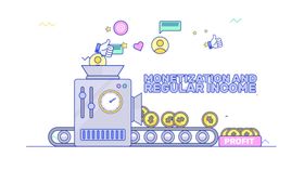 人物生活扁平化图案
