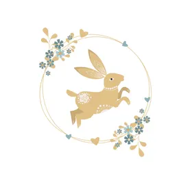 中秋插画可爱卡通兔子免扣月饼png海报图案