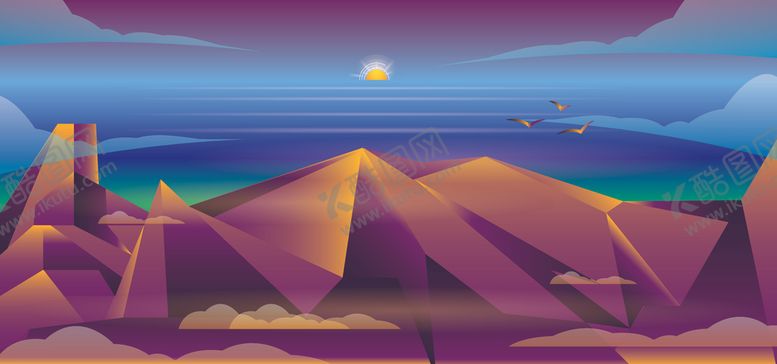 编号：26243709252042322990【酷图网】源文件下载-抽象景观背景