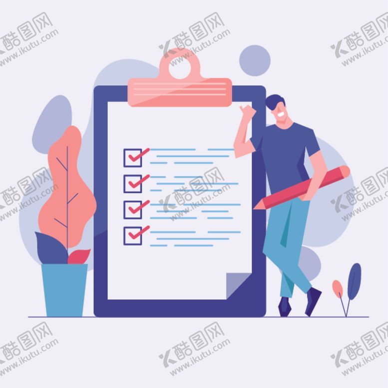 编号：39542210292044287883【酷图网】源文件下载-测试测验创意矢量插画