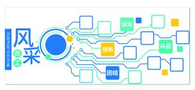 企业员工风采墙照片文化墙