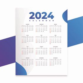 2024龙年简约日历