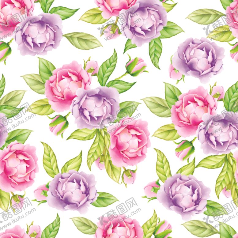 编号：96439409280543399824【酷图网】源文件下载-花朵无缝花纹