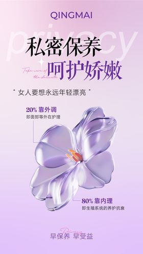 私密保养海报排毒女性健康分泌物