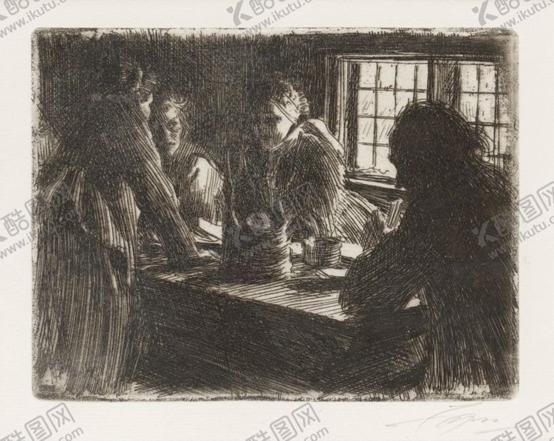 编号：50051410071140522706【酷图网】源文件下载-人物形象素描绘画