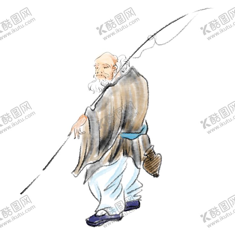 编号：39095107021613186441【酷图网】源文件下载-国学人物插画