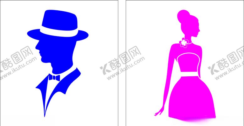 编号：22394610081820164288【酷图网】源文件下载-洗手间标识男人女人