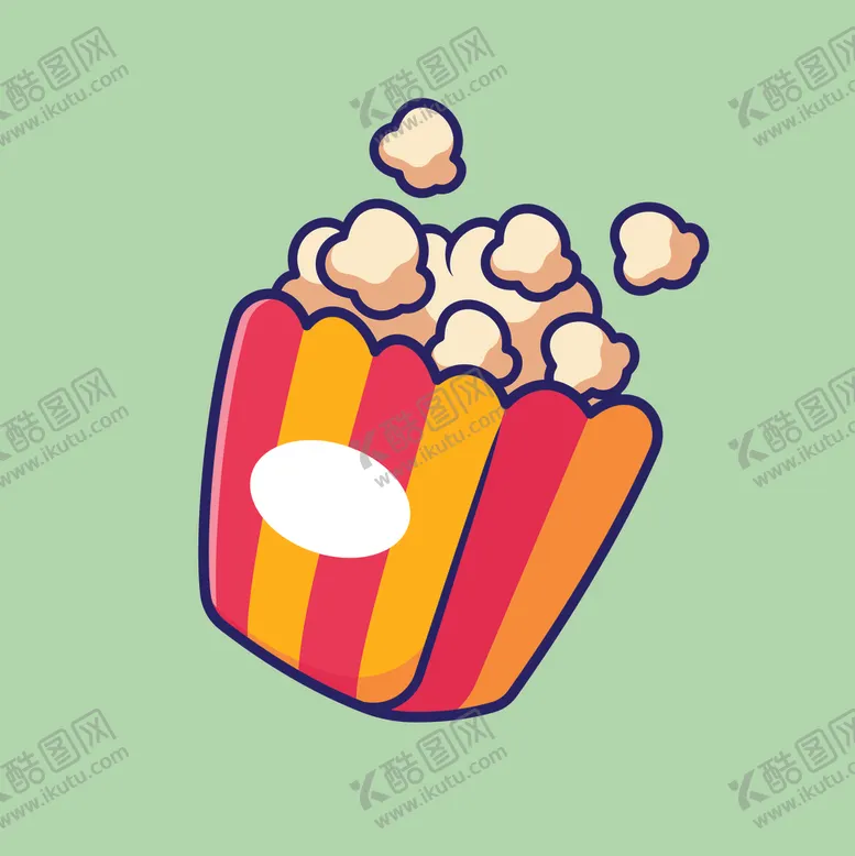 编号：13157802210917499575【酷图网】源文件下载-矢量卡通爆米花