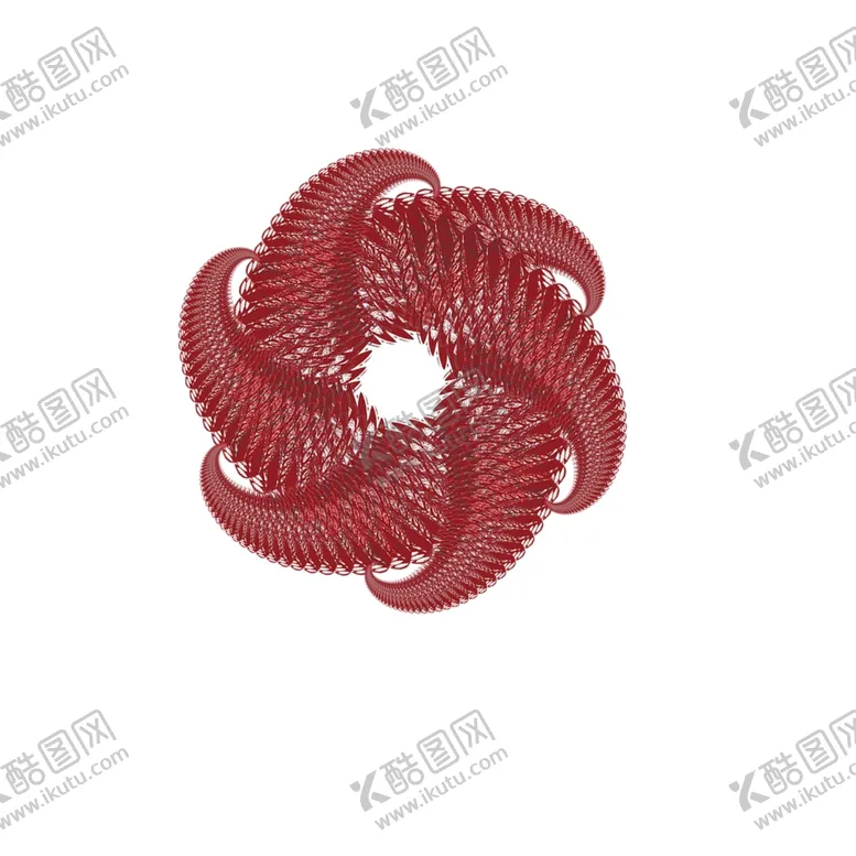 编号：33727106240336565155【酷图网】源文件下载-旋转图案红色花纹设计