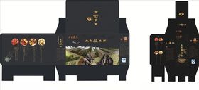 藏香梨果茶大小包装展开图