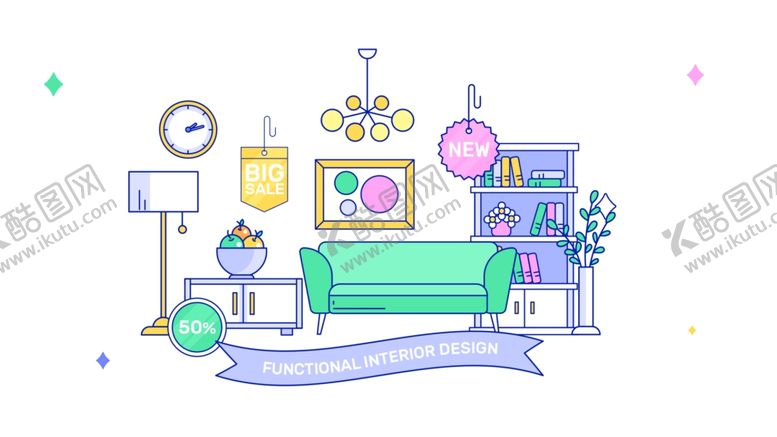 编号：51162106190341465253【酷图网】源文件下载-人物生活扁平化图案